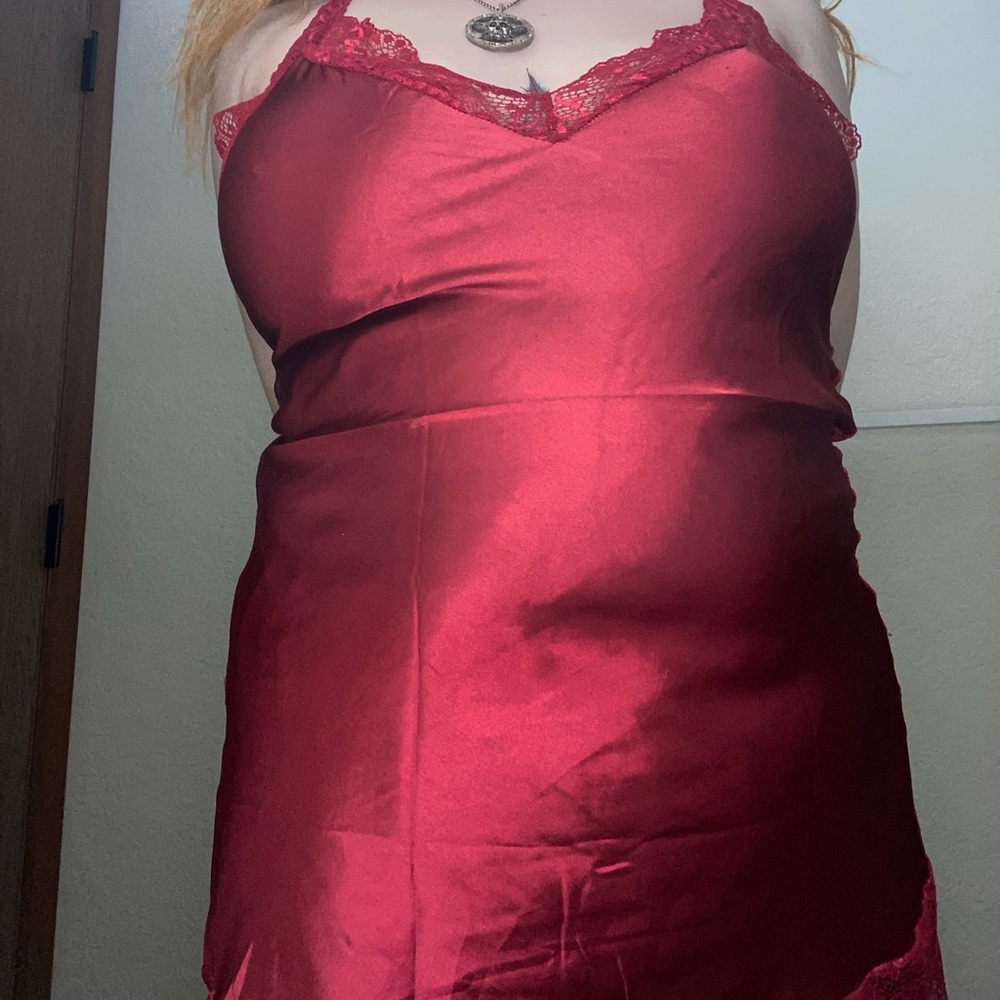 Vintage red Avid Love slip dress